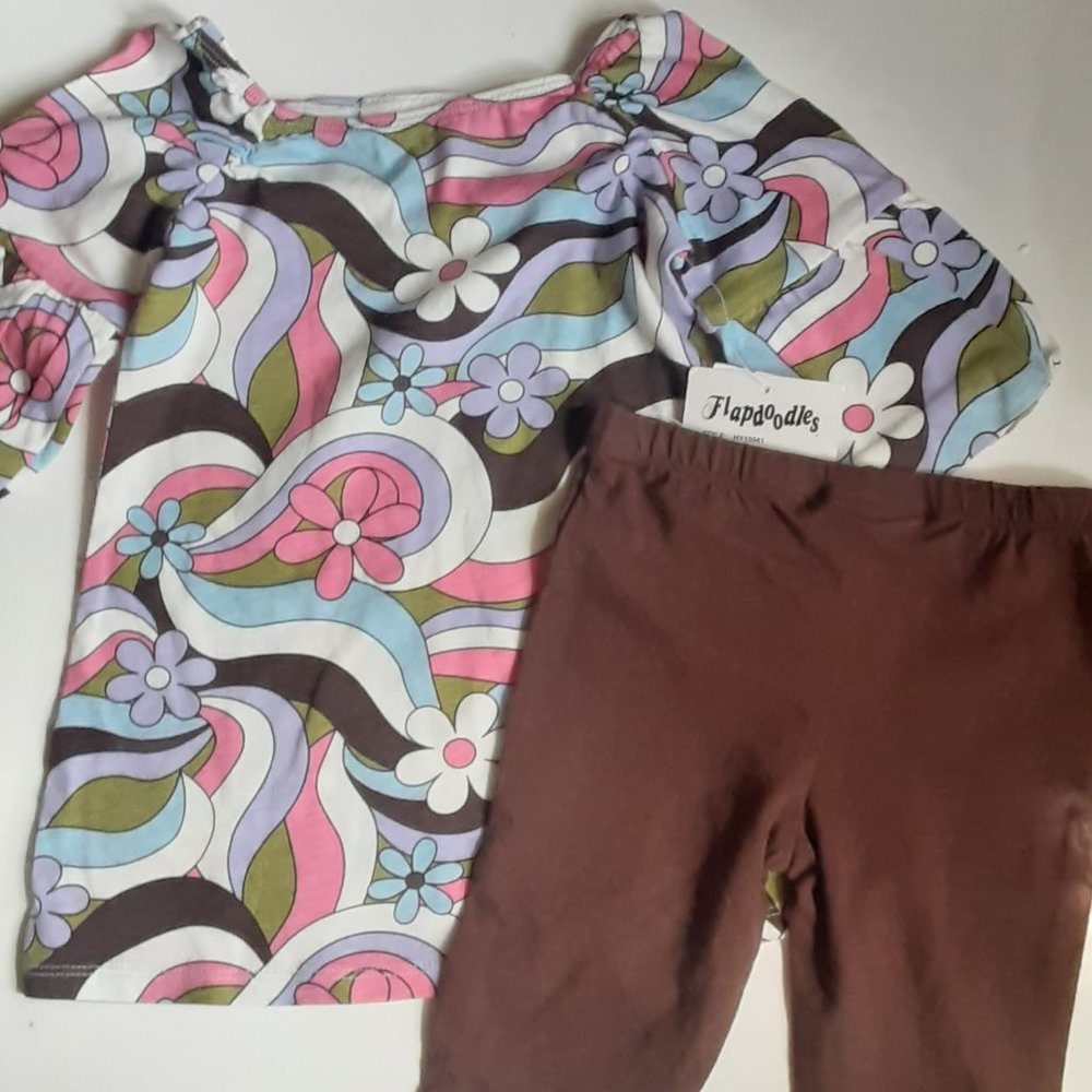 New With Tags  Flapdoodles 2 pc. Set Girls 24 Month